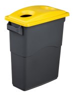 EcoSort waste bin lid for plastic - color yellow