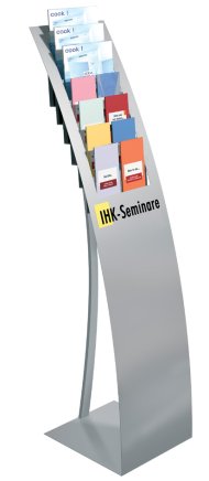 Wall-mounted advertising stand for brochures Varia 6509 - 1