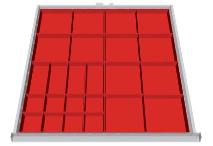 Plastic dividing insert 134A - 1