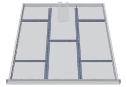 Metal division of sockets 135A