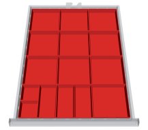 Plastic dividing insert 119A
