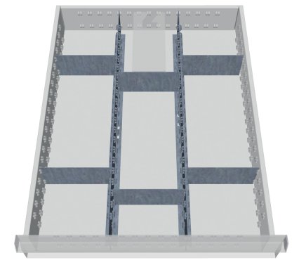 Metal division of drawers 113A - 1