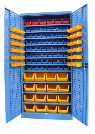 Kovos workshop cabinet with plastic boxes SPZ_11_0002_C_VAR_5 - 1