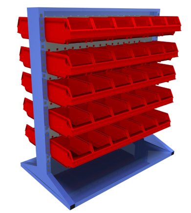 Stationary double-sided panel with equipment PSZ_21_A_VAR_3 - 1