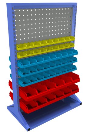 Stationary double-sided panel with equipment PSZ_22_A_VAR_4 - 1