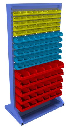 Stationary double-sided panel with equipment PSZ_23_A_VAR_3 - 1