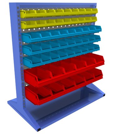 Stationary double-sided panel with equipment PSZ_21_A_VAR_4 - 1