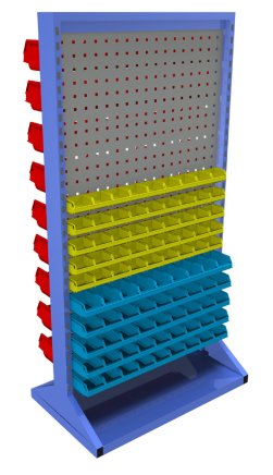 Stationary double-sided panel with equipment PSZ_23_A_VAR_4 - 1