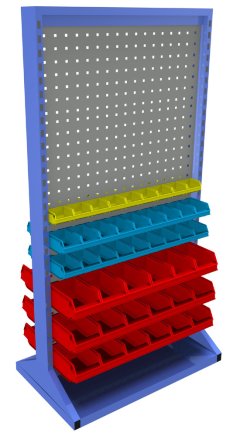 Stationary double-sided panel with equipment PSZ_23_A_VAR_6 - 1