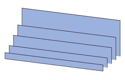 Transverse (smooth) division for POLAK drawers 75 mm - 1