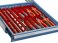 Division of plastic and metal drawers