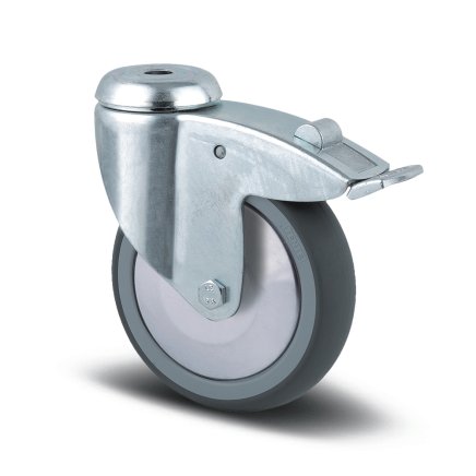 Instrument wheel gray with total brake, rotatable with cover (3 models) - 1