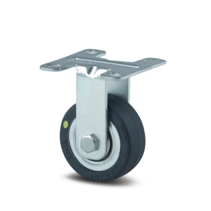 Electrically conductive fixed wheel with mounting plate (3 models) - 1