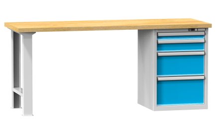 Workshop tables F series, width 2000, depth 700 or 800, height 880 or 890 mm (6 models) - 1