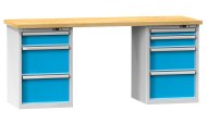 N series workshop tables, width 1500, depth 700 or 800, height 880 or 890 mm (6 models) - 1