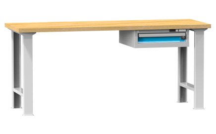P series workshop tables, width 2500, depth 700 or 800, height 880 or 890 mm (6 models) - 1