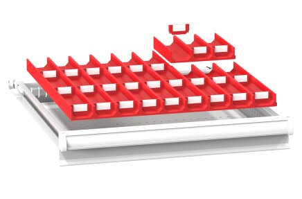 Plastic drawer divider ZA 27 x 27D - 1