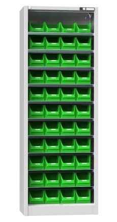 Cabinet with plastic boxes UK2-B1 - 1