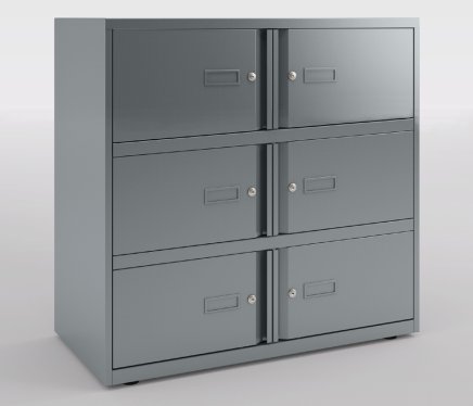Bisley Essentials Box Cabinet 1000 x 800/1000 x 470mm - 1