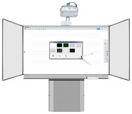 BBBBB Triptych set on stand + arm for projector (2 models) - 1