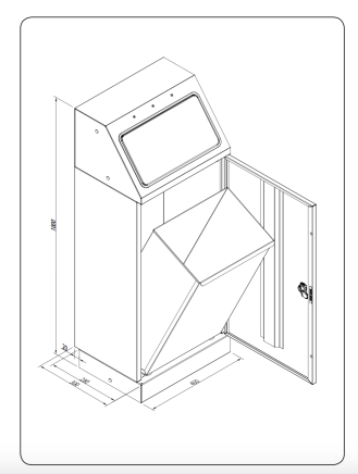 Waste bin for sorted waste FD 45 - 3