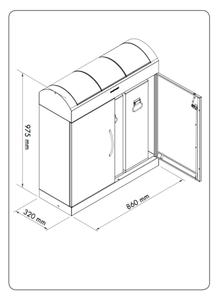 Waste bin for sorted waste TD 3 - 4