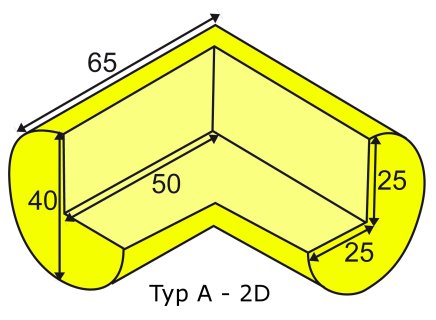 Two-arm corner coupling black - 5