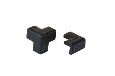 Two-arm corner coupling black - 1