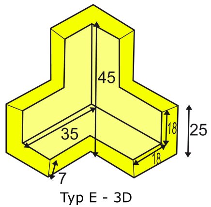 Three-arm corner coupling black - 5