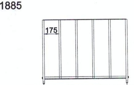 Double-sided bicycle rack KLASIK 1885 - 2