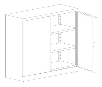 SBM 103 stainless steel cabinet - 2