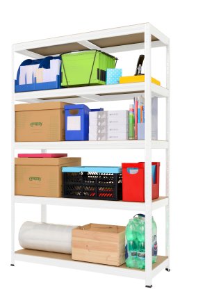 Screwless shelf rack Futur 200 1800x1200x450mm white - 1