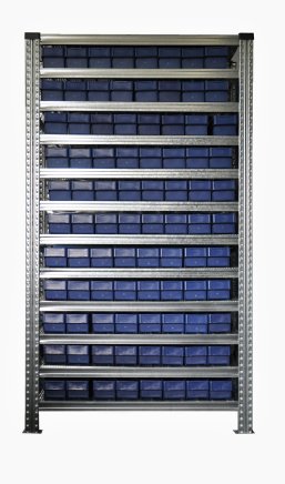 Rack with crates 100 x 115 mm - 88 pcs (4 models) - 1
