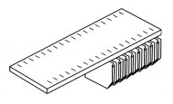 Perforated straight shelf G2IC10SSUPS