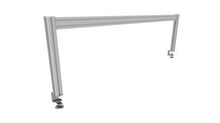 Lean office ergo panel, width 1380 mm - 1