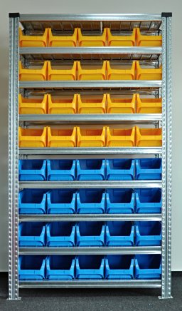 Rack with plastic boxes 877851017_VAR_5 - 1