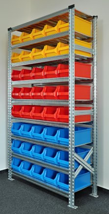 Rack with plastic boxes 877851017_VAR_7 - 2