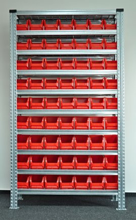 Rack with plastic boxes 877851018_VAR_2 - 1