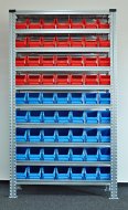 Rack with plastic boxes 877851018_VAR_4