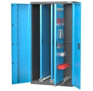 Workshop cabinet with pull-out perforated panels VSP1 - 2