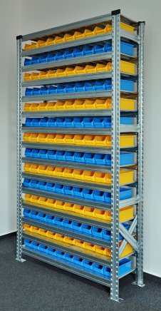 Rack with plastic boxes 877851019_VAR_4 - 2