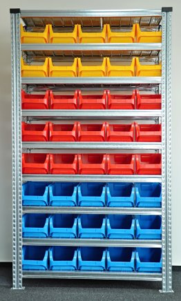 Rack with plastic boxes 877851017_VAR_7 - 1