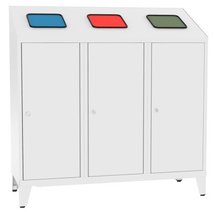 Triple waste bin for sorted waste MPO 03k - 1