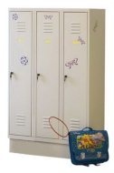 Metal wardrobe with reduced height MSum 330S width 900 mm - 1
