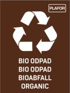 Plastic trash can QUATRO 659-05 - 2