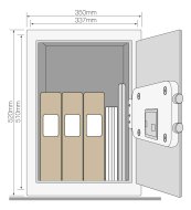 Yale Maximum Security Professional YSEM/520/EG1 furniture safe - 6