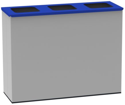 Metal waste bin KOS 1295 complete - 1