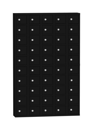 Metal cabinet with 50 lockable boxes - 2