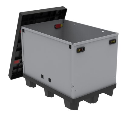 TPS pallet folding box 1208 (2 models) - 1