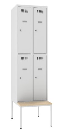 Sus 322 W divided wardrobe with bench P321 W - 1